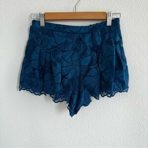 Blue Lace Shorts